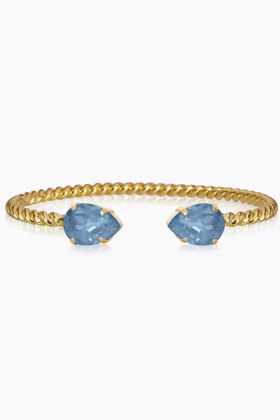 Mini Drop Bracelet Gold, Denim Ignite